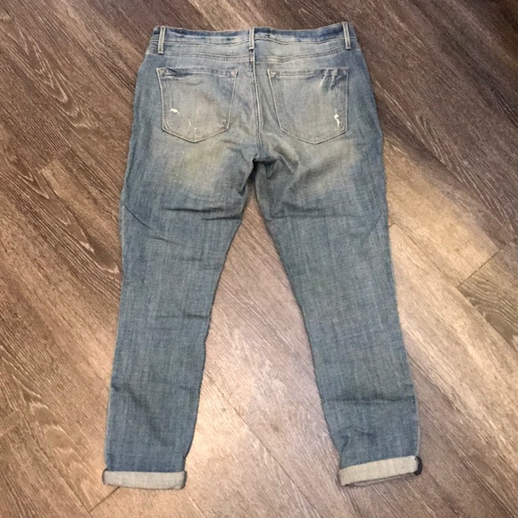 Ann Taylor Loft Boyfriend Cuffed Jeans 28/6 - Picture 3 of 6